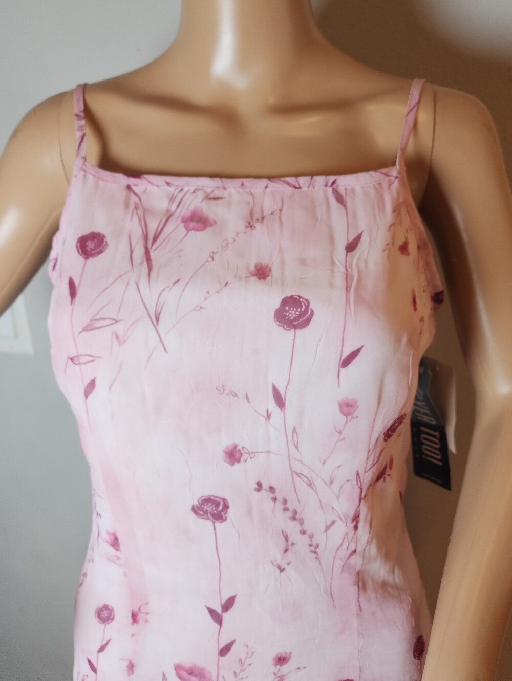 NWT Vtg 90s Y2K Byer Too! California Mini Dress Pink Purple Floral Size 7 - Picture 11 of 15